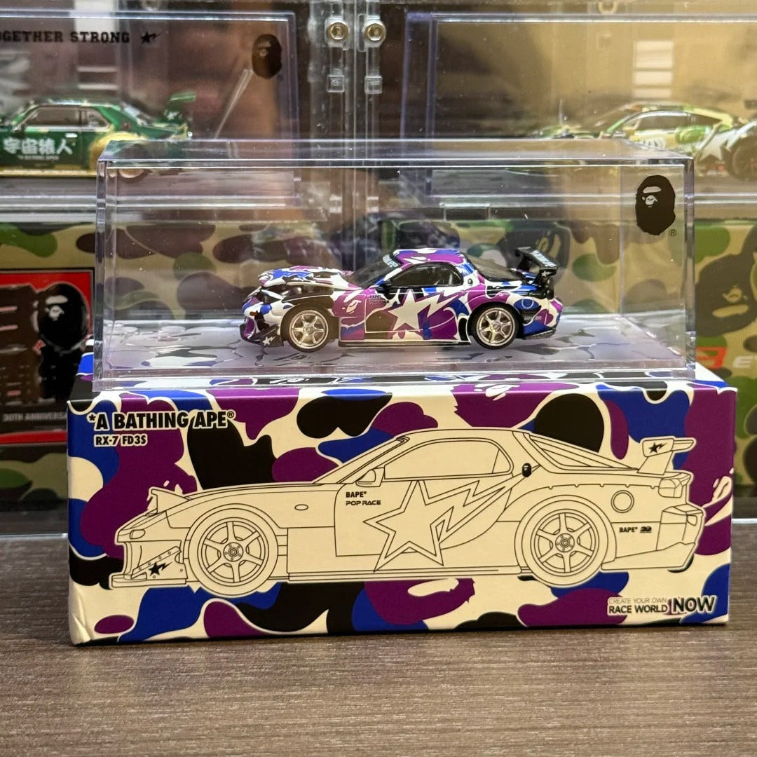 HEC 2026 Poprace 1:64 BAPE Hong Kong 20th Anniversary Limited Edition RX-7