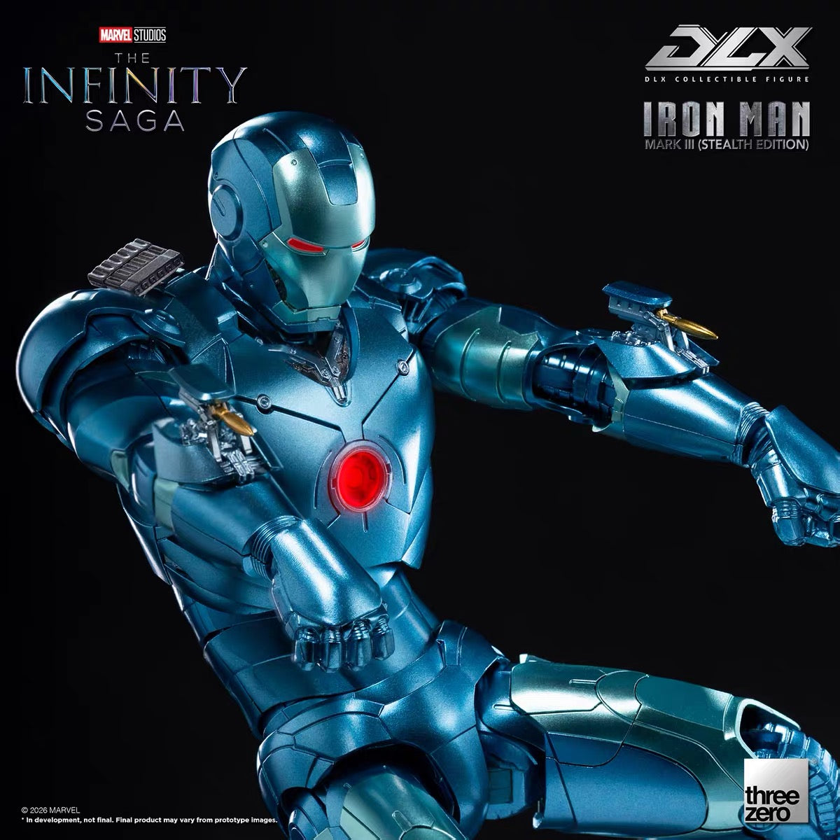 (Pre-Order) Three Zero Marvel Studios: DLX Iron Man Mark 3 (Stealth Edition)