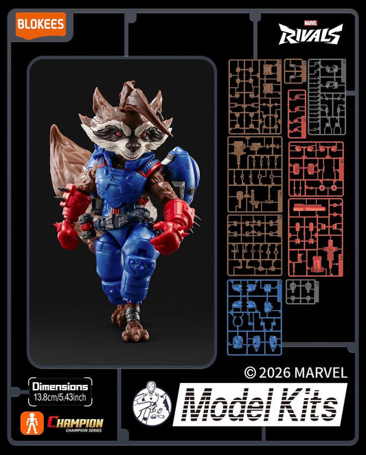 Blokees Marvel Rival Champion Class - Rocket Raccoon Model Kit