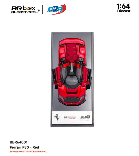 HEC 2026 Exclusive AR Box | BBR 1/64 Ferrari F80 fully open