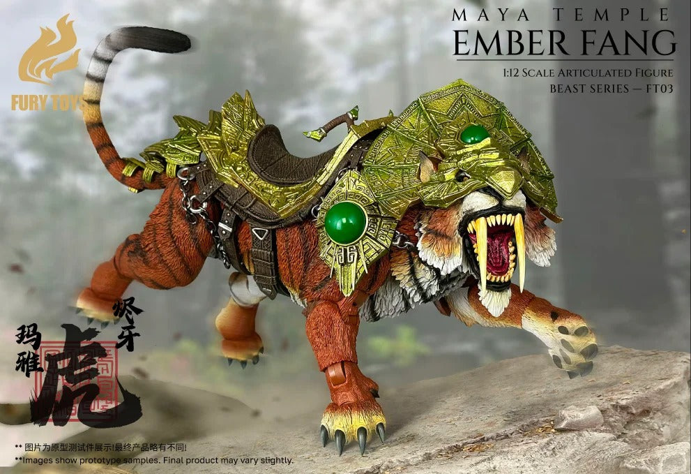 (Preorder) FURY TOYS Beast Series Maya Temple Tiger Ember Fang and Frost Claw FT01/02/03 and 04