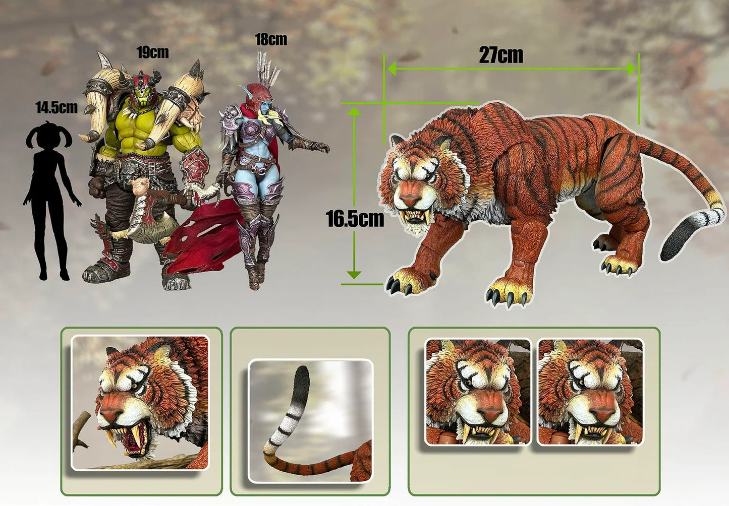 (Preorder) FURY TOYS Beast Series Maya Temple Tiger Ember Fang and Frost Claw FT01/02/03 and 04