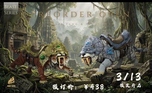 (Preorder) FURY TOYS Beast Series Maya Temple Tiger Ember Fang and Frost Claw FT01/02/03 and 04