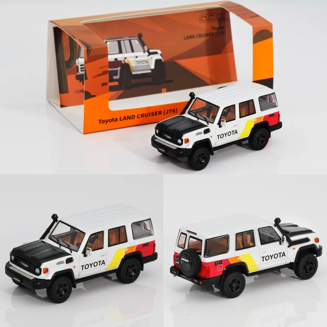1/64 Toyota LandCruiser LC70 (J76) TRD livery Limited to 600 units.