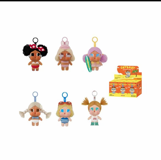 Popmart Crybaby Vacation Mode Plush Pendant 100% Authentic