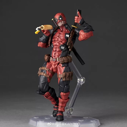 Kaiyodo Revoltech Amazing Yamaguchi Marvel Deadpool Action Figure Red Ver 2.5 (No Bonus)