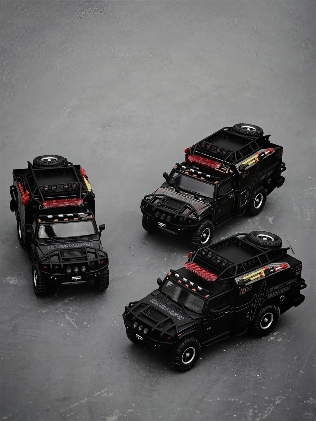MK Miniatures 1:64 Hummer H2 Ambulance Black Edition HEC Hangzhou 2025 Exclusive