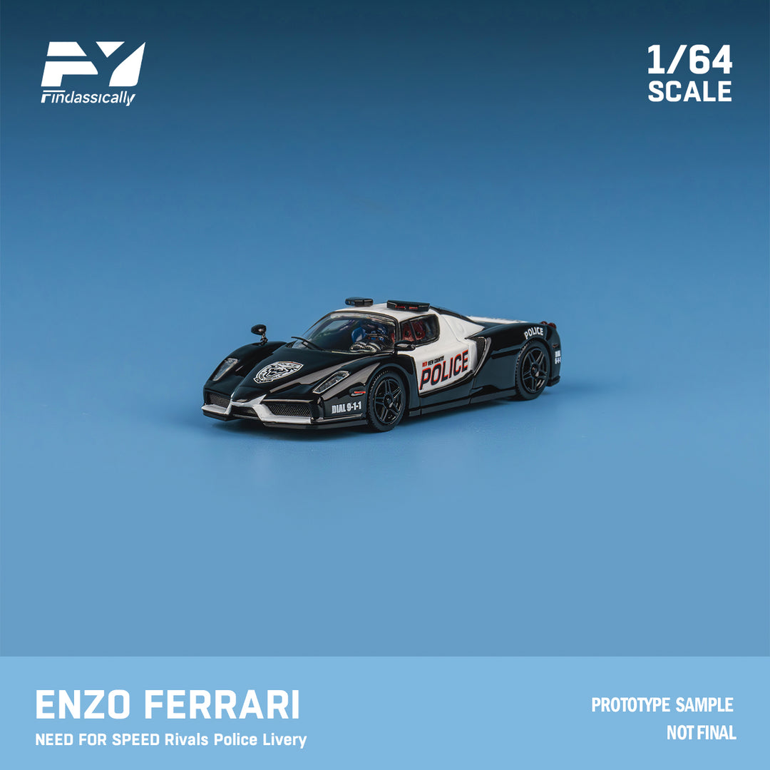 Finclassically 1:64 Enzo (2 Versions) RED and NFS POLICE