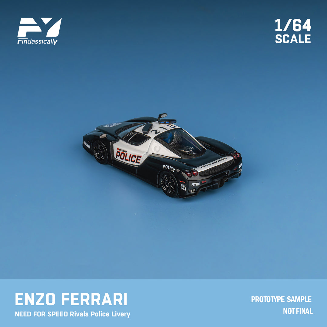 Finclassically 1:64 Enzo (2 Versions) RED and NFS POLICE