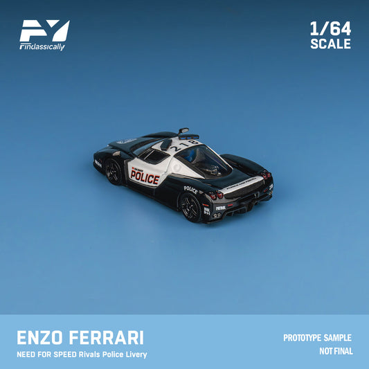 Finclassically 1:64 Enzo (2 Versions) RED and NFS POLICE