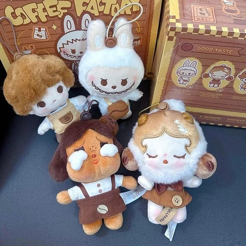 Pop mart Bubble Coffee Factory Series Plush Pendant Blind Box