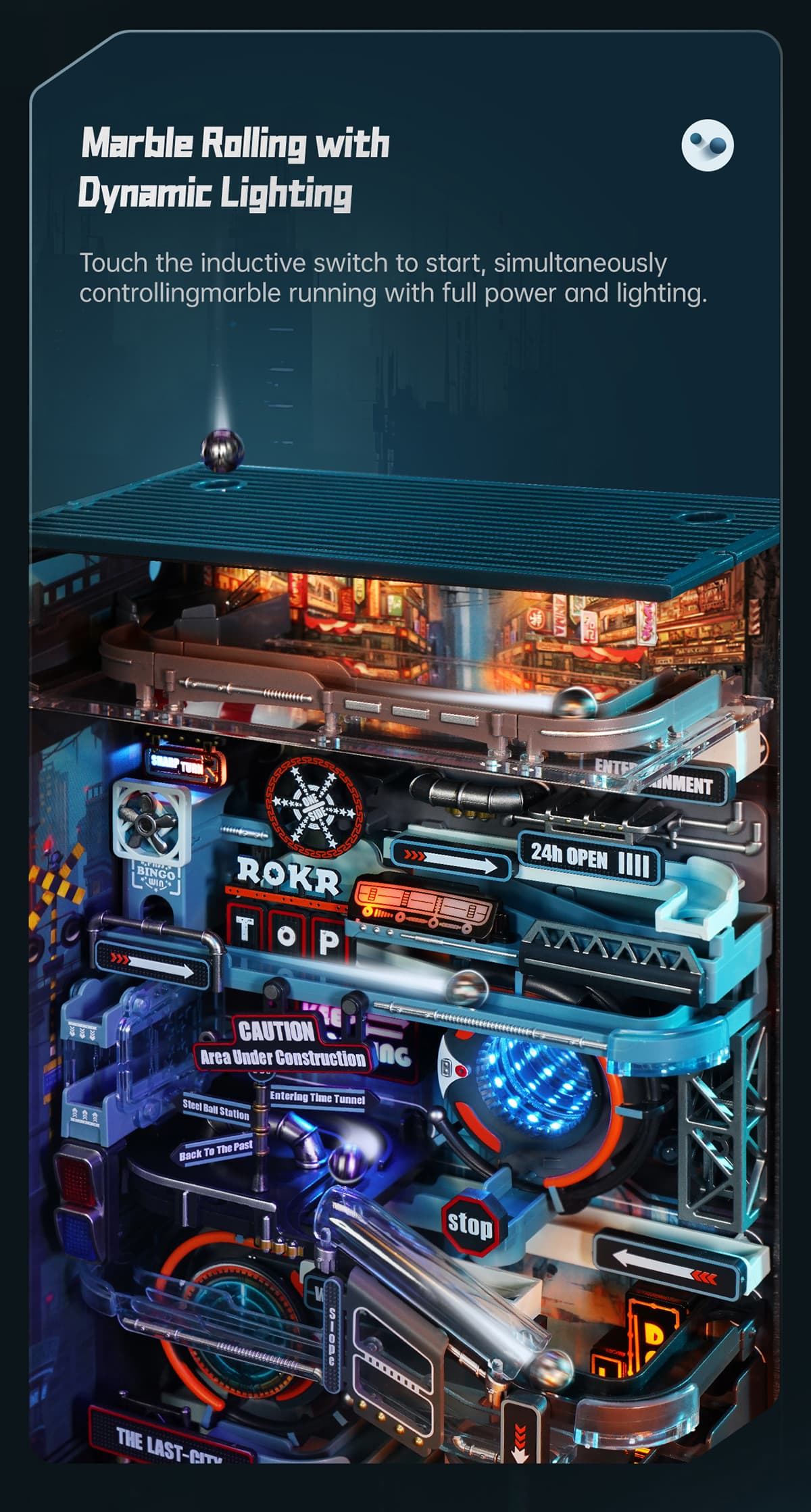 ROKR Parallel World Marble Run The Last City & The Future City
