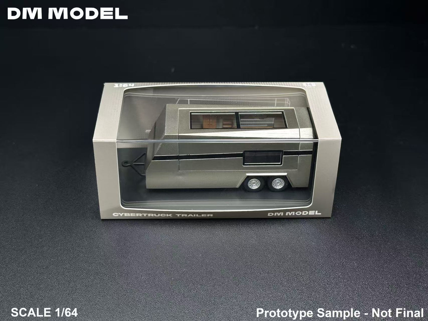 Preorder DM Model Tesla Cybertruck  Camper Van and CyberQuad Alloy 1:64