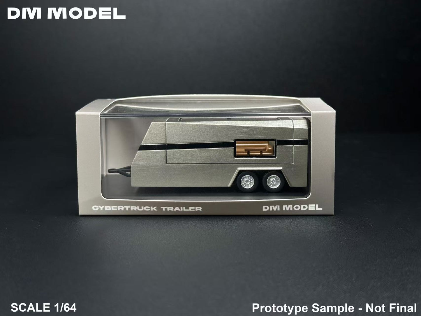 Preorder DM Model Tesla Cybertruck  Camper Van and CyberQuad Alloy 1:64
