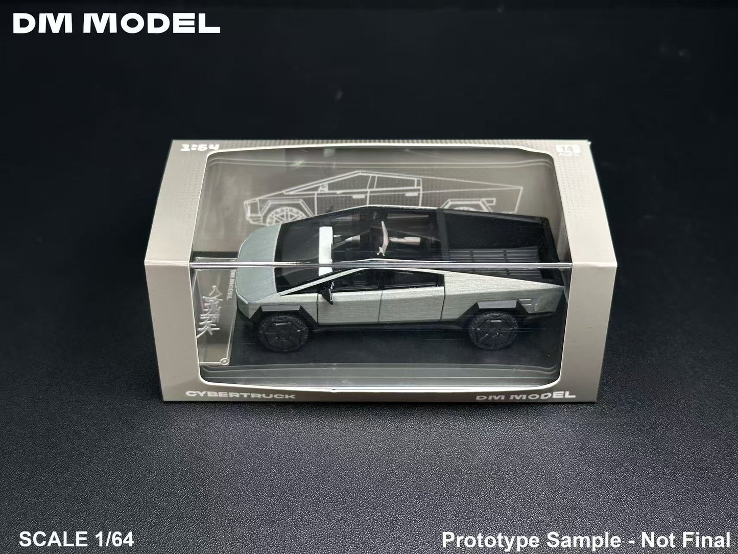 Preorder DM Model Tesla Cybertruck  Camper Van and CyberQuad Alloy 1:64