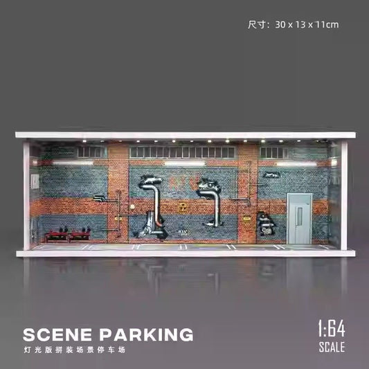 Abandoned Factory Diorama with Lights (Does not include figures or model cars) - Inaboxstore