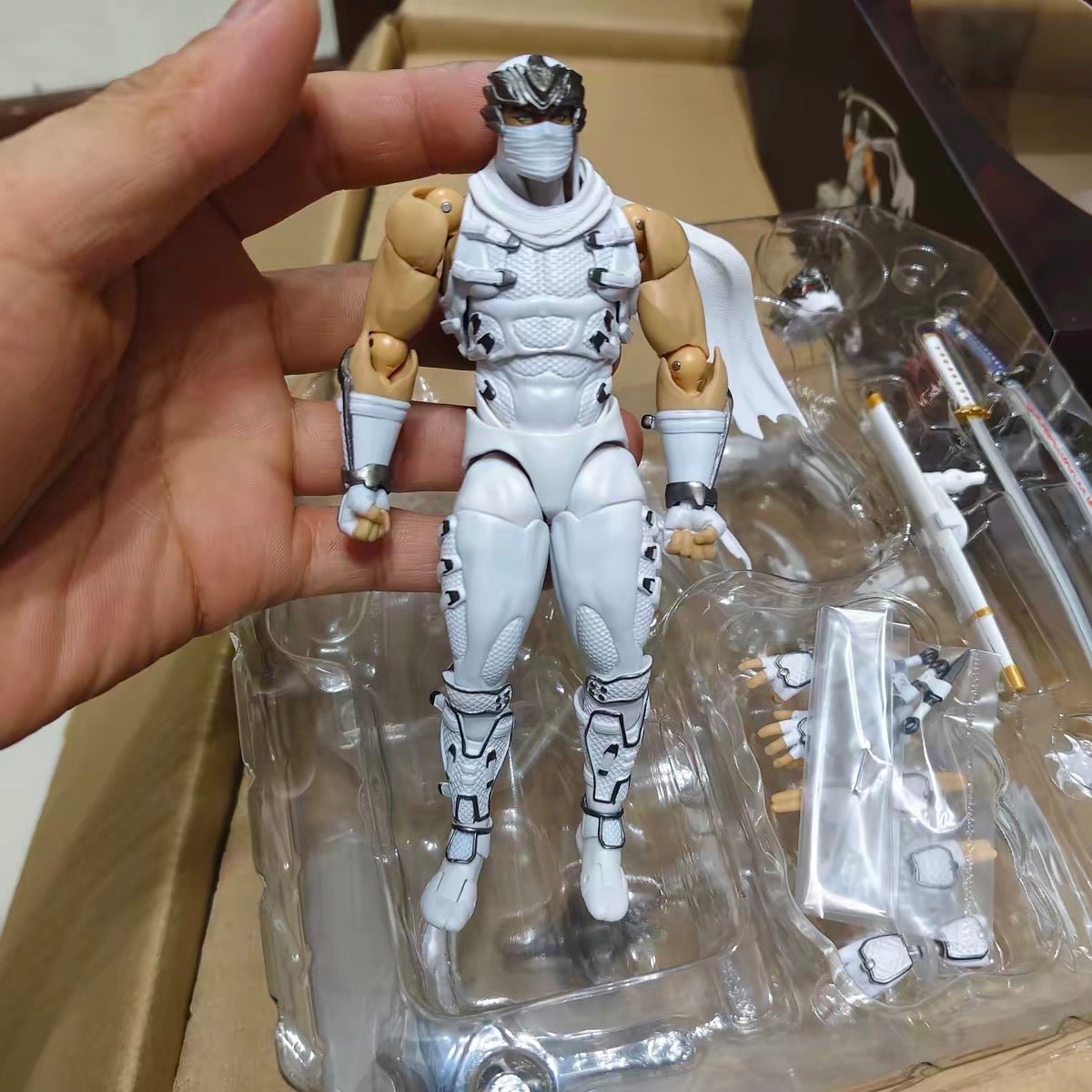 AC Toys Amazing Ninja Gaiden Ryu Hayabusa Figure White - Inaboxstore