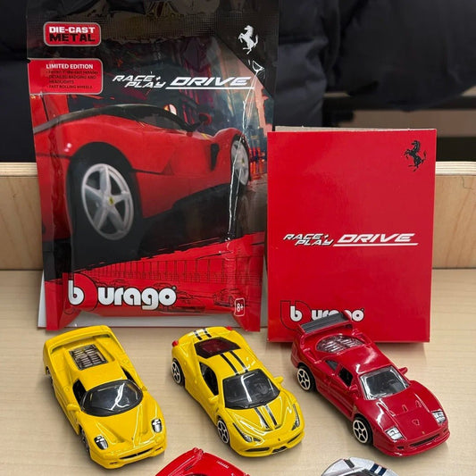 Bburago Race Play Drive Ferrari Blind Box 1:64 scale limited edition - Inaboxstore