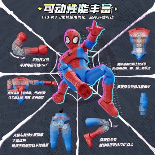 Blokees Marvel Heroes Galaxy Version 05 – Spiderman Model kit Blind Box - Inaboxstore
