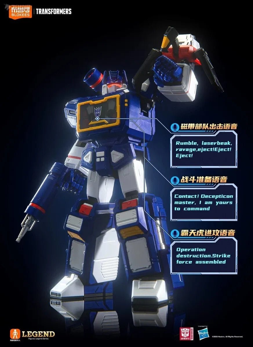 Blokees Transformers Soundwave Legend Action Edition 3 Assembly Model Kit Figure - Inaboxstore