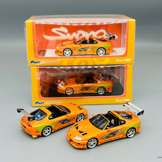 Fast Speed Supra 1/64 scale with and without Figure - Inaboxstore