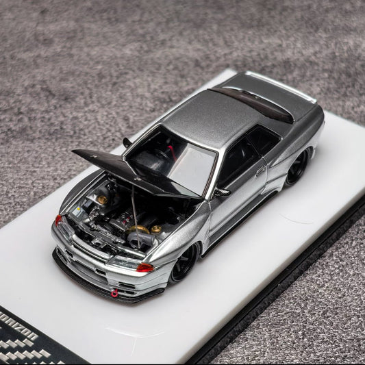 FH 1:64 Nissan Skyline GT - R R32 Carbon Cover Alloy Car Model - Inaboxstore
