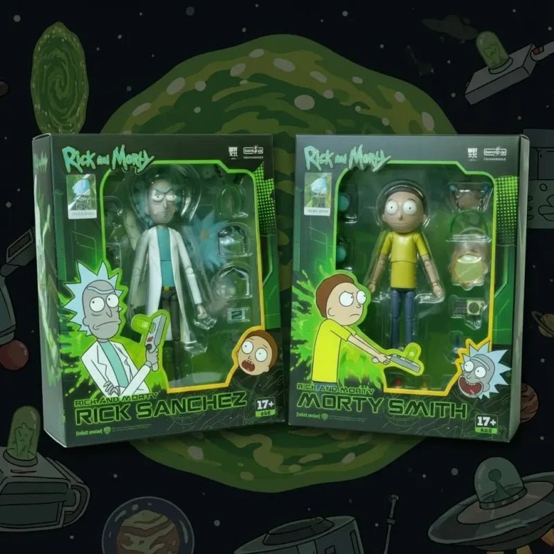 FondJoy Rick and Morty 1/12 Scale Action Figure Set – Rick Sanchez & Morty Smith - Inaboxstore