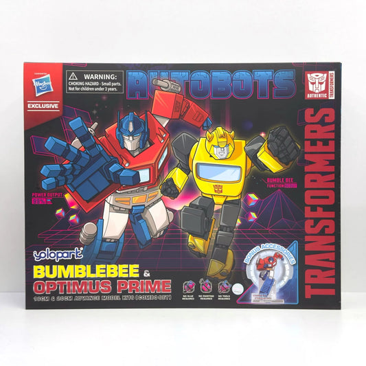 Hasbro Yolopark Transformers Bumblebee and Optimus Prime 16cm & 20cm Advance Model Kits Combo Set - Inaboxstore