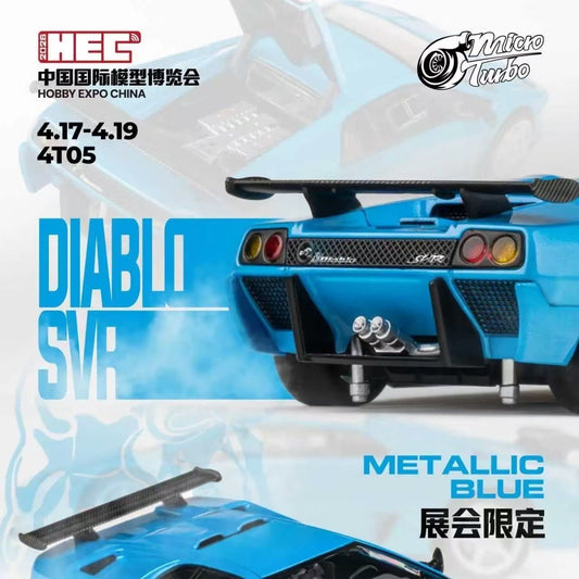 HEC 2026 EXCLUSIVE Micro Turbo Diablo SVR Metallic Blue - Inaboxstore
