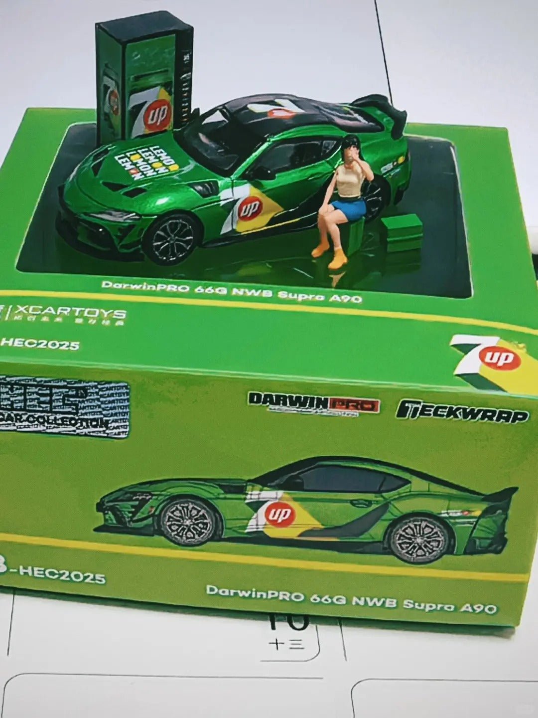 [HEC2025 Exclusive] DarwinPRO 66G NWB Supra A90 - 7UP Edition 1:64 Scale - Inaboxstore