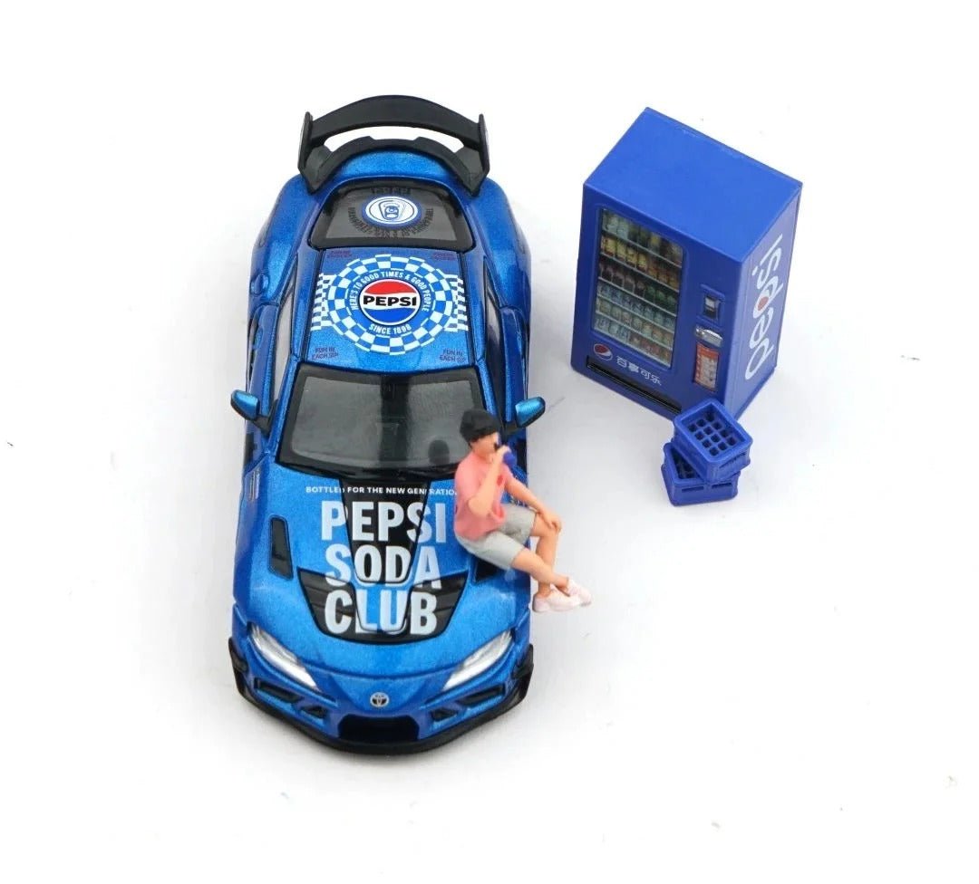 [HEC2025 Exclusive] DarwinPRO 66G WBK Supra A90 - Pepsi Edition 1:64 Scale - Inaboxstore