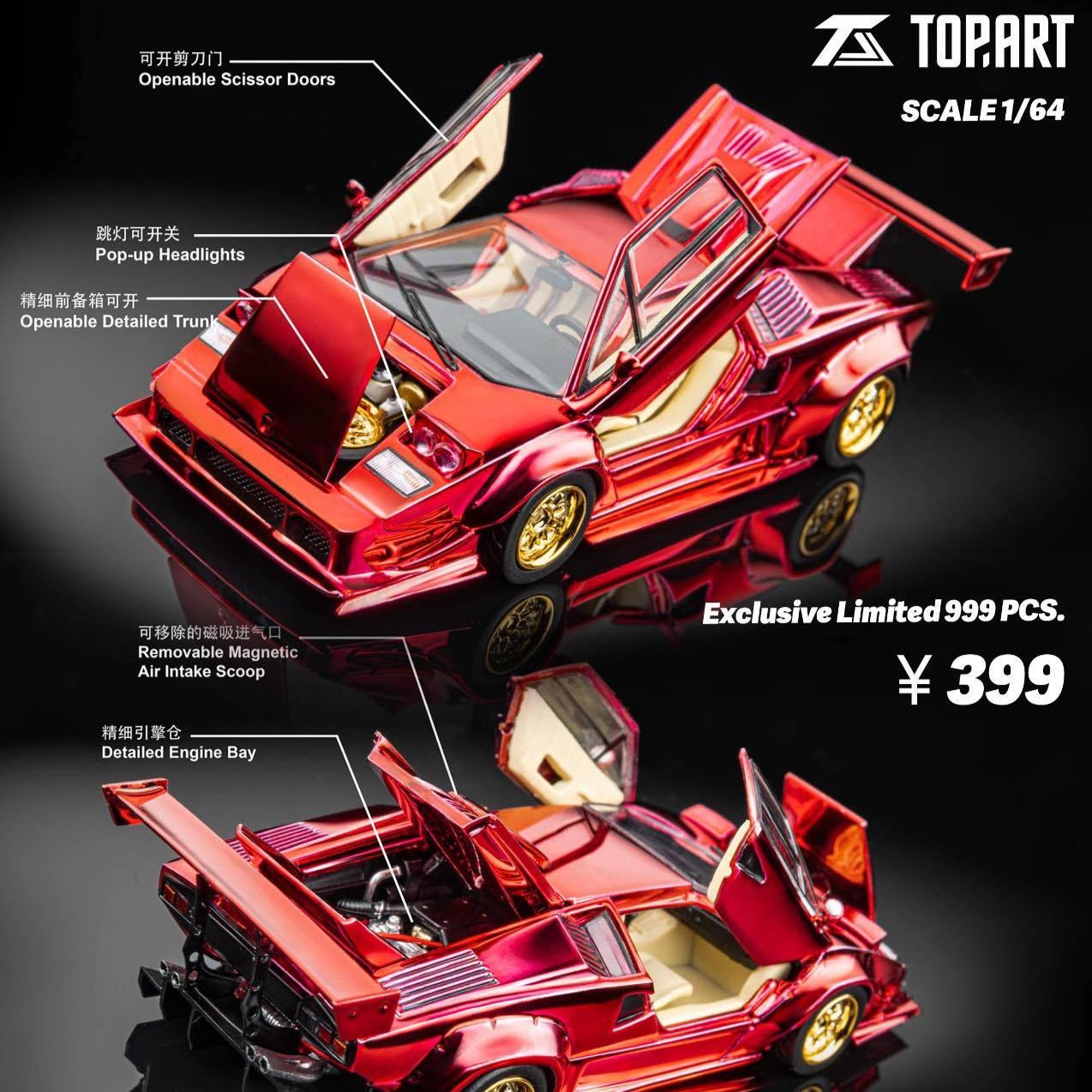 [HEC2025 Exclusive] TopArt 1:64 LBWK Countac. Limited to 999 only - Inaboxstore