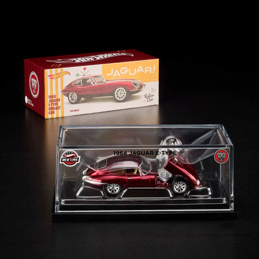 Hot wheels 1:64 RLC Exclusive 1964 Jaguar E-Type Car model - Inaboxstore
