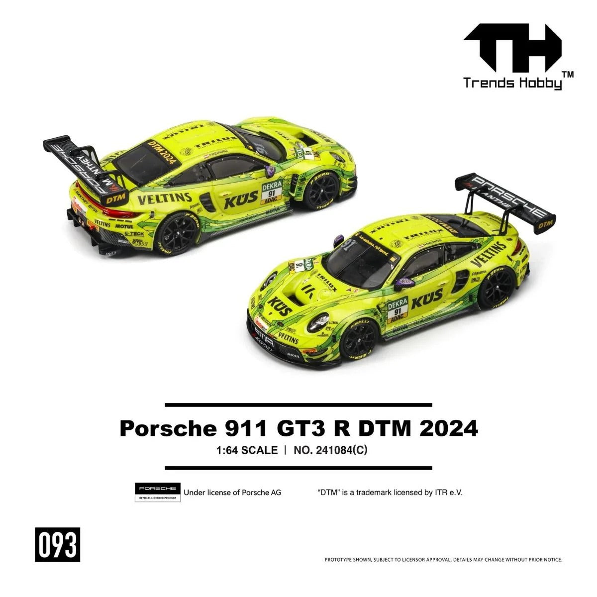 Trends Hobby 1:64 Porsche 911 GT3 R DTM 2024
