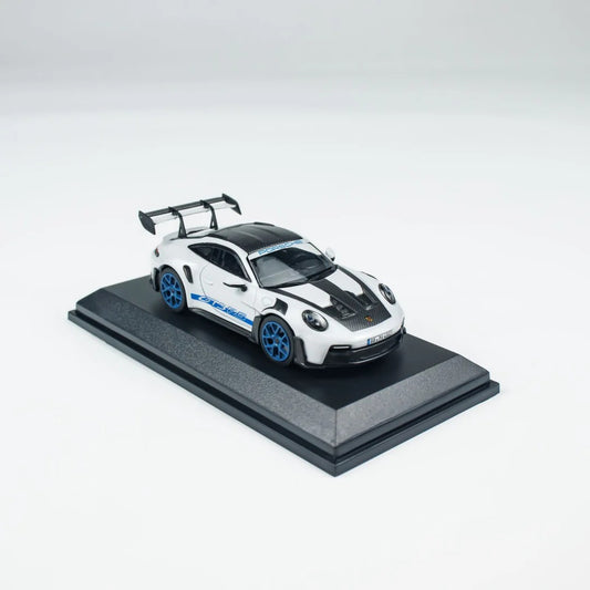 MINICHAMPS 1:64 PORSCHE 911 (992) GT3 RS Grey w/Blue Accent - 2022 CLDC 643062122