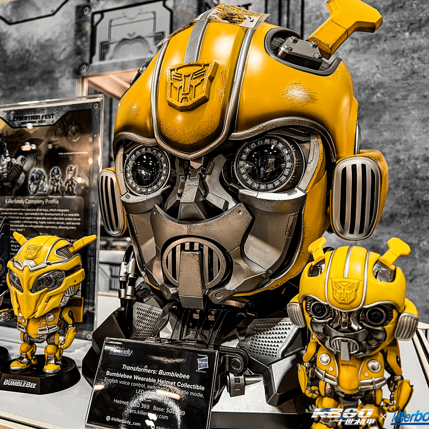 Killerbody 1:1 Wearable Bumblebee Helmet English Voice Control