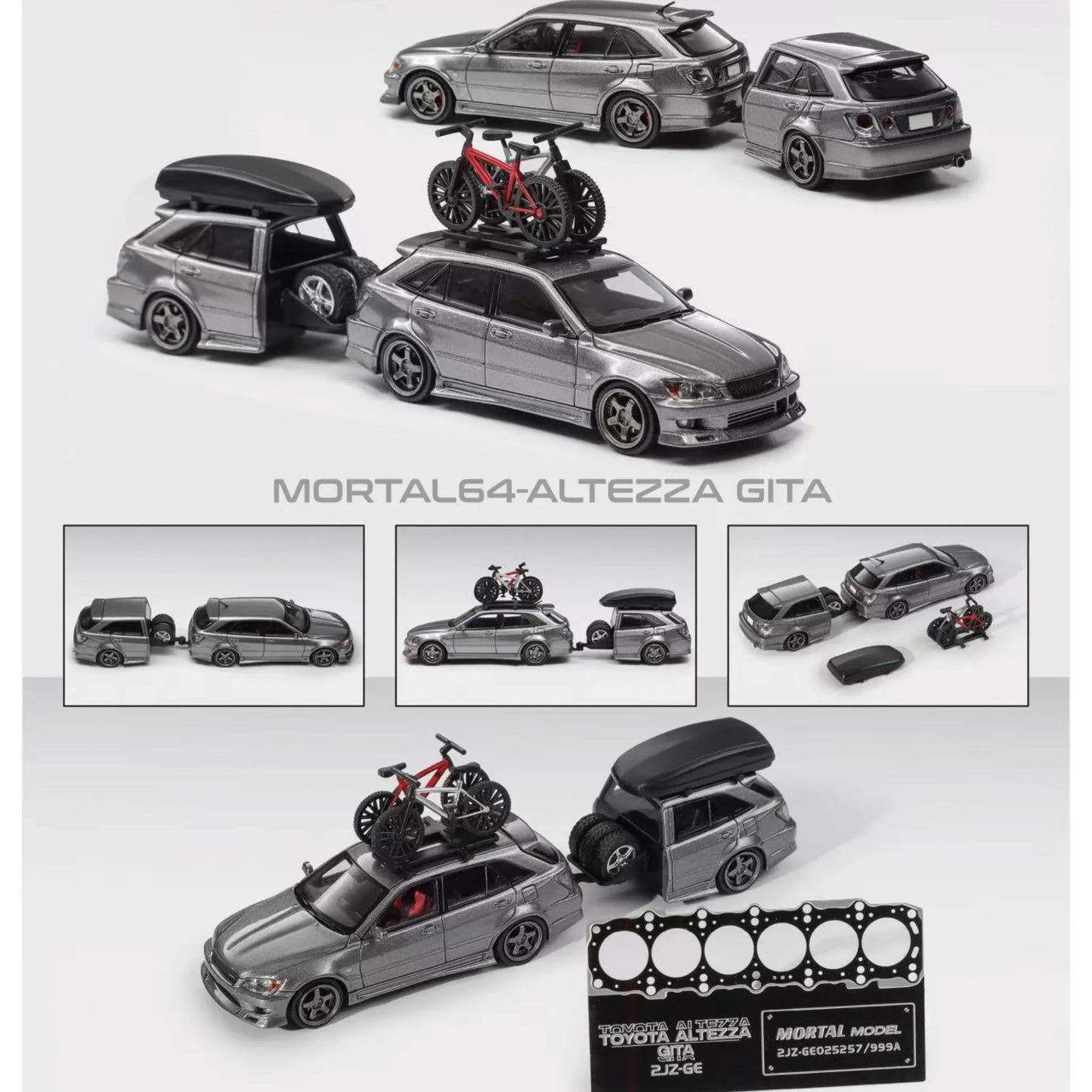 Mortal Model 2025 HEC 1:64 Diecast Toyota Altezza Gita Lexus IS200 Limited edition