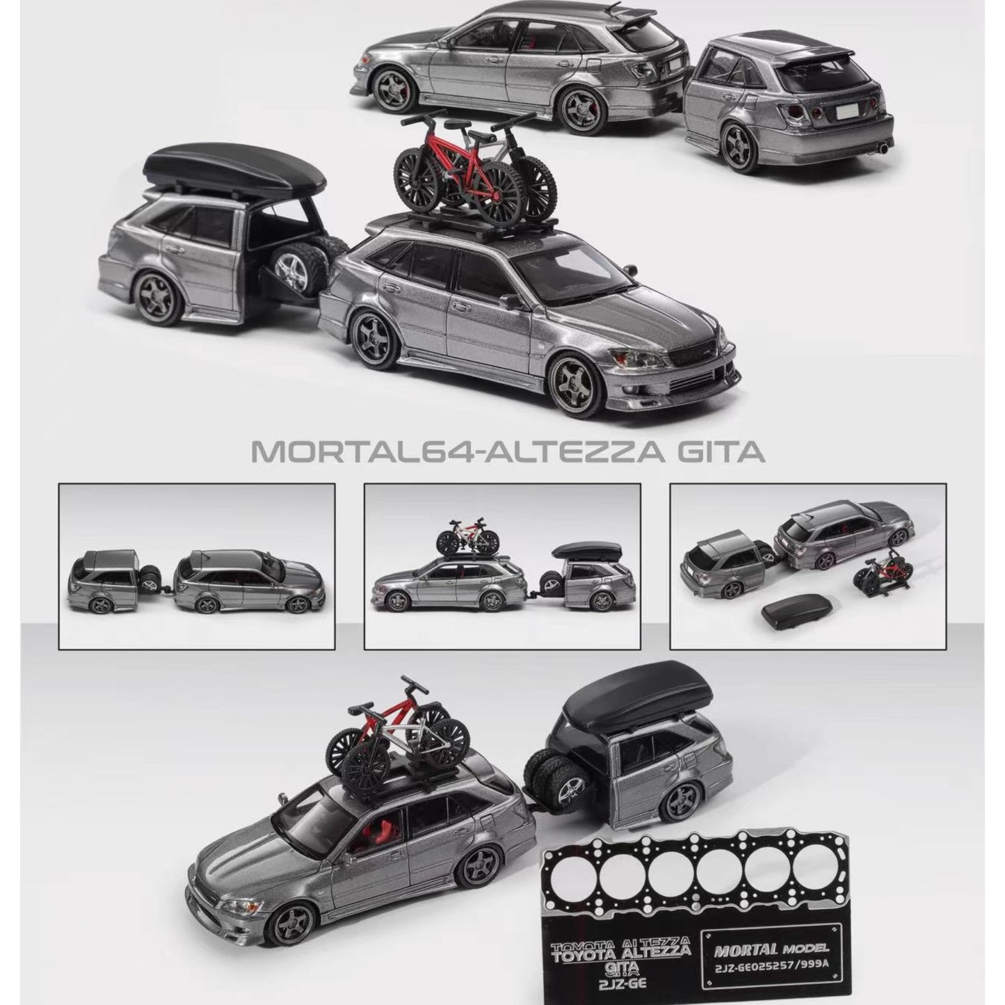 Mortal Model 2025 HEC 1:64 Diecast Toyota Altezza Gita Lexus IS200 Limited edition