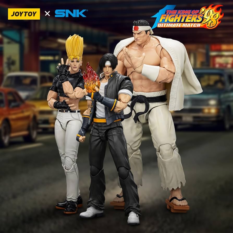 JoyToy 1/18 SNK The King of Fighters 98UM Kyo Kusanagi , Benimaru Nikaido , Goro Daimon - Inaboxstore