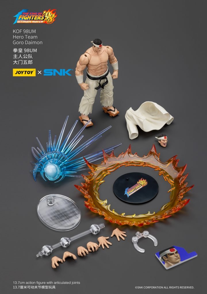 JoyToy 1/18 SNK The King of Fighters 98UM Kyo Kusanagi , Benimaru Nikaido , Goro Daimon - Inaboxstore