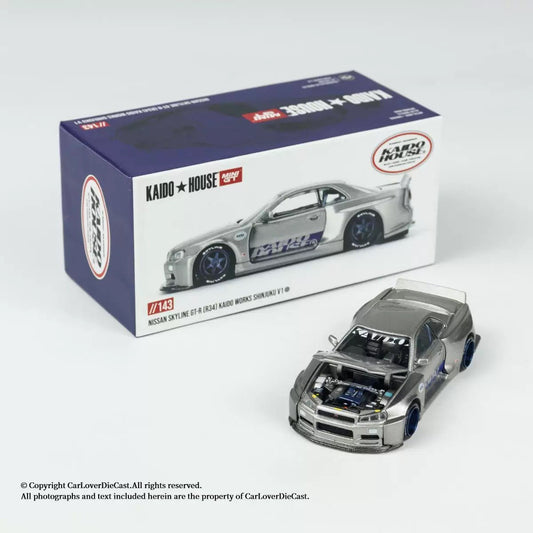 Kaido House + Mini GT 1:64 Nissan Skyline GT - R (R34) KHMG143 - Inaboxstore