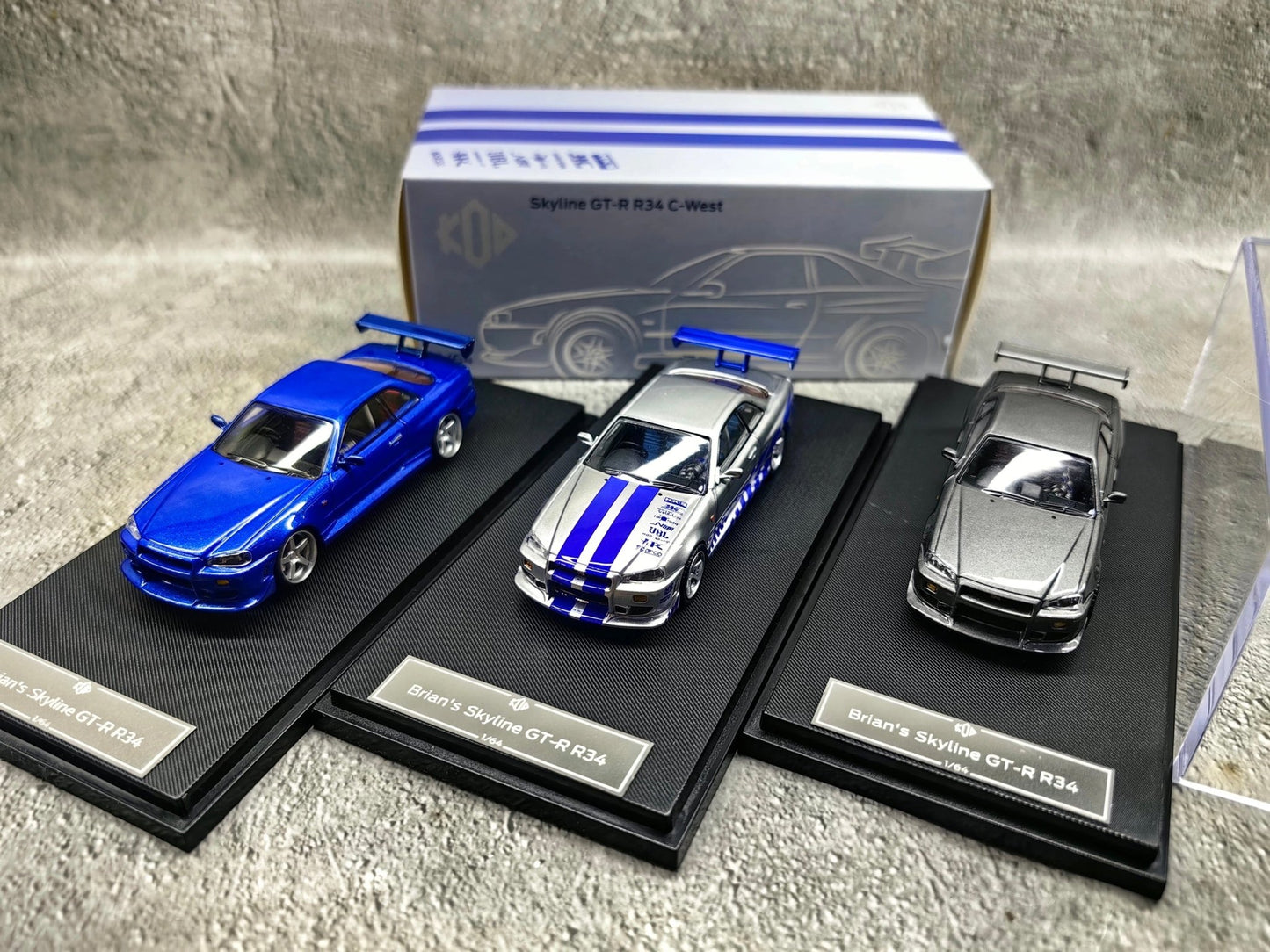 KOD 1/64 Scale Brian Nissan Skyline GTR R34 Fast furious - Inaboxstore