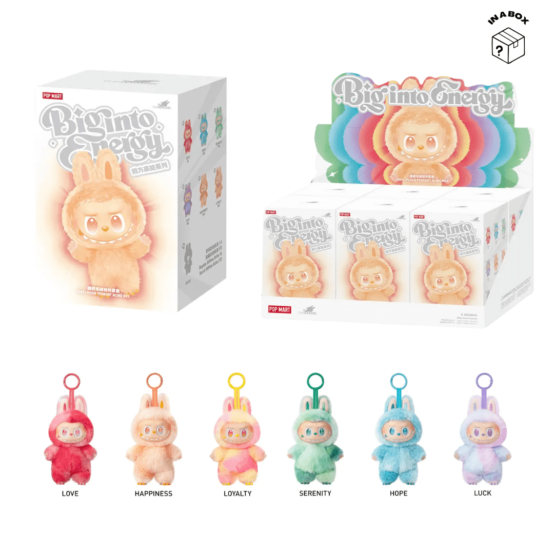 Labubu - The Monsters - v3 Big Into Energy - by Pop Mart 100% Authentic !! - Inaboxstore