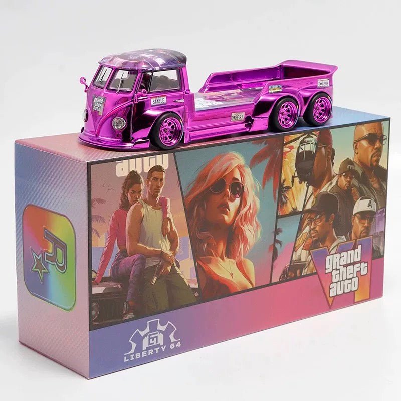 Liberty64 1:64 Volkswagen T1 TOW Trailer Electroplated Alloy Model - Inaboxstore