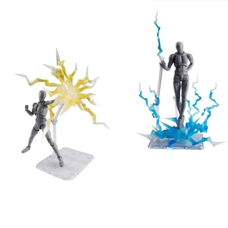 Lightning Special Effects Part for EFFECT IMPACT 1/6 Figure Photoelectric Effect Black Transparent Yellow Purple Black Blue - Inaboxstore