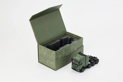 Masdi 1:64 Army Green SCANIA R650 Model Diecast combo - Inaboxstore