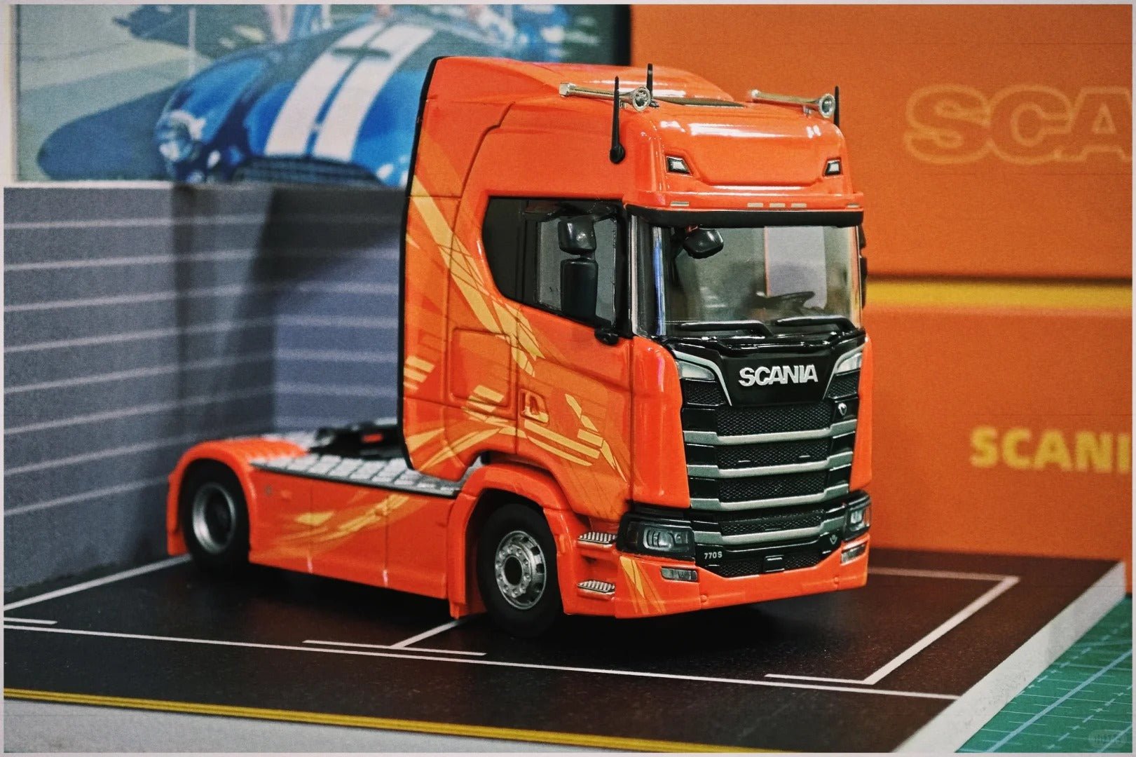 Masdi Scania 1:64 770S Orange Alloy Truck Diecast SCN1101