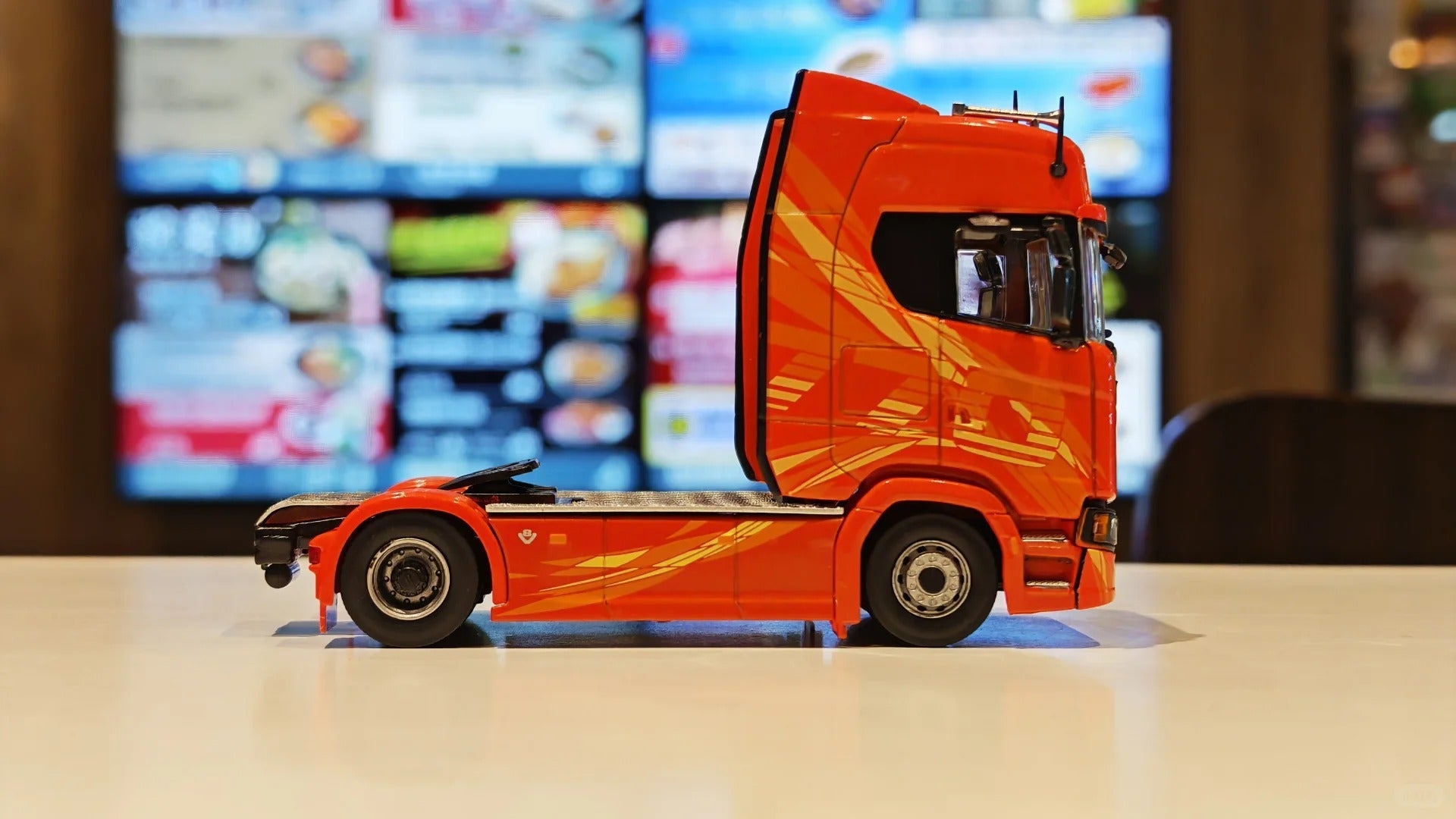 Masdi Scania 1:64 770S Orange Alloy Truck Diecast SCN1101