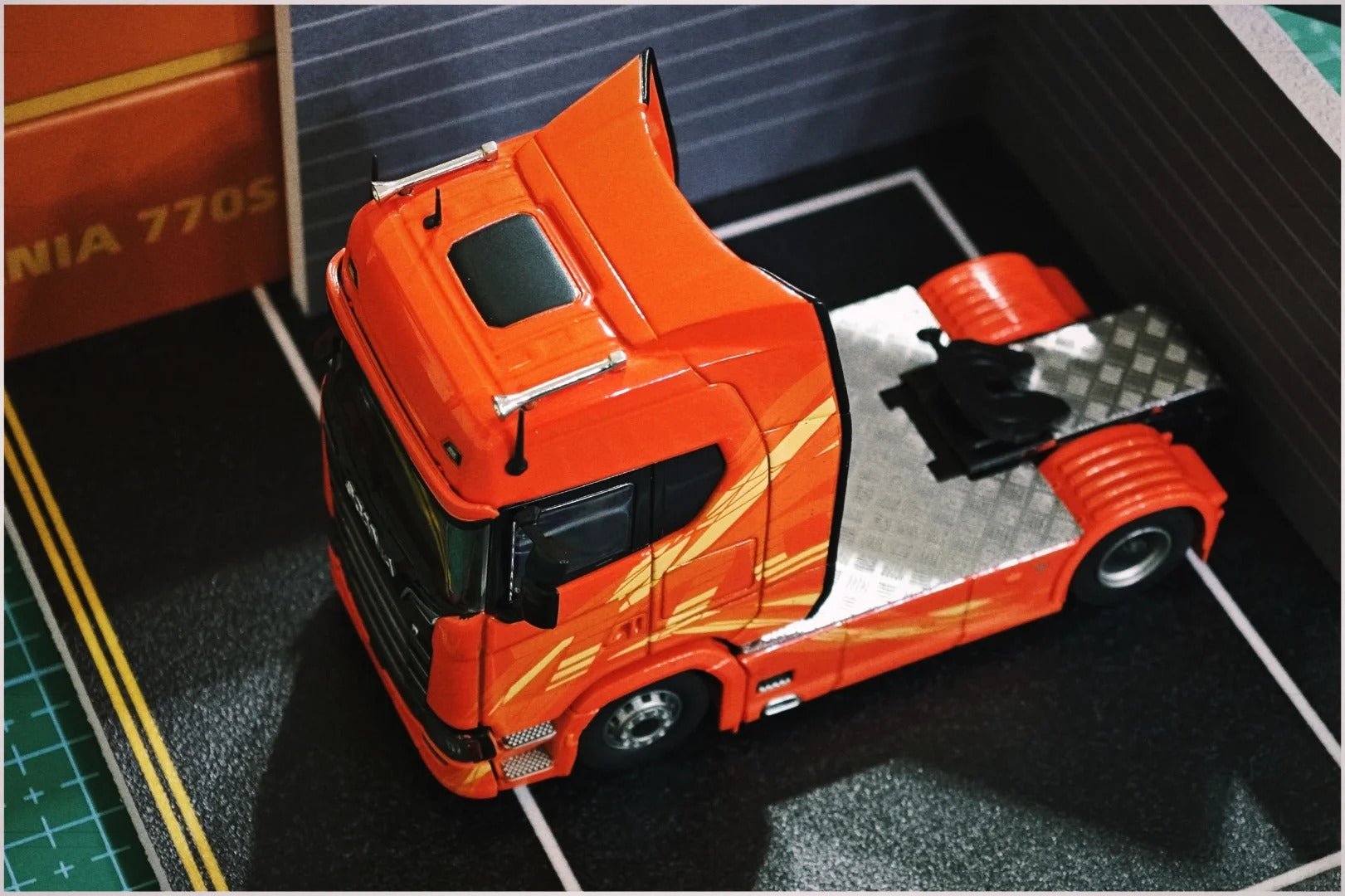 Masdi Scania 1:64 770S Orange Alloy Truck Diecast SCN1101