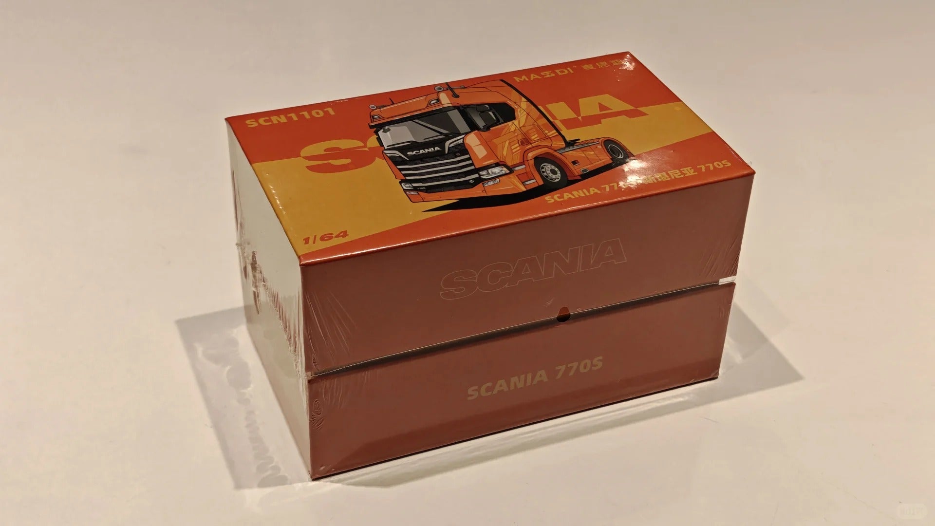 Masdi Scania 1:64 770S Orange Alloy Truck Diecast SCN1101